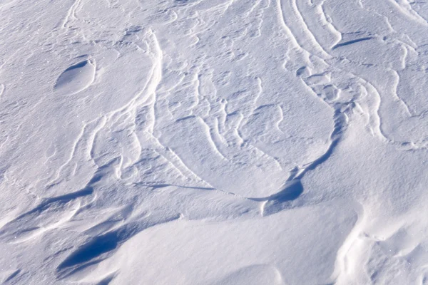 Windblown snow surface — Stock Photo, Image