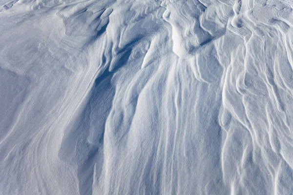Surface de neige soufflée par le vent — Photo