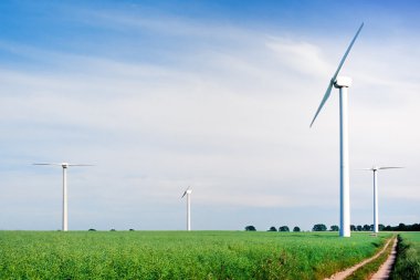 windfarm tarım arazisi üzerinde