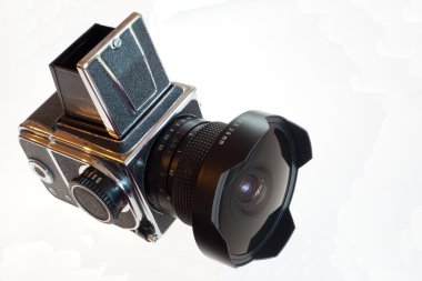 Klasik orta format film slr fotoğraf makinesi