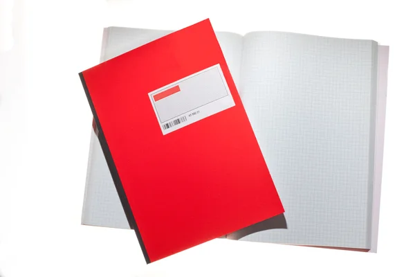 stock image Red hard-backed notebooks