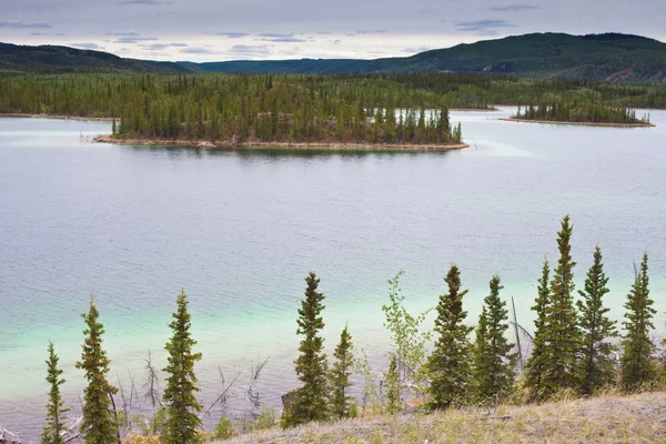 Twin lakes, yukon území, Kanada — Stock fotografie