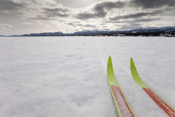 X-χώρα σκι, χειμερινά σπορ — Φωτογραφία Αρχείου