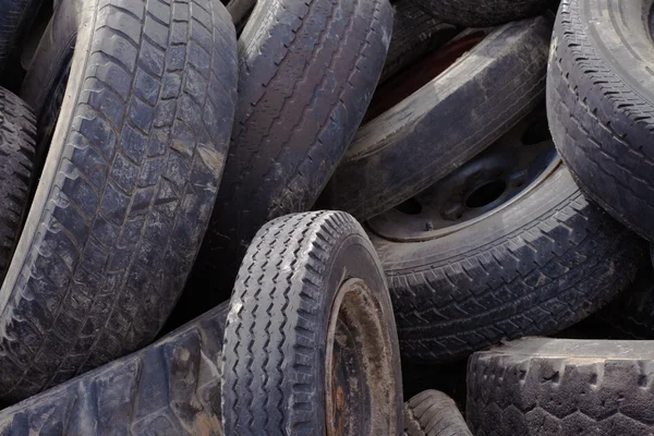Old tires background — Stock Photo, Image