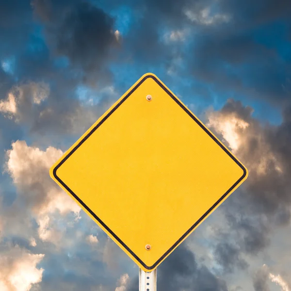 Empty road sign for your message — Stock Photo, Image