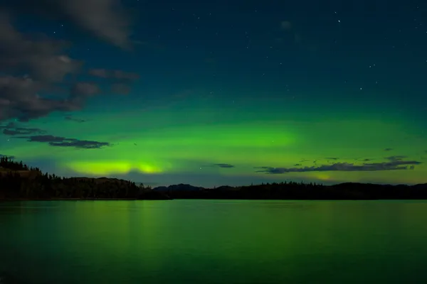 Aurora borealis (Northern lights) display Royalty Free Stock Images