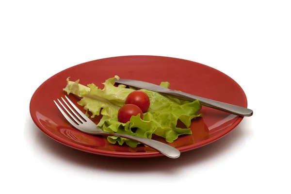 Aliments diététiques sur l'assiette — Photo