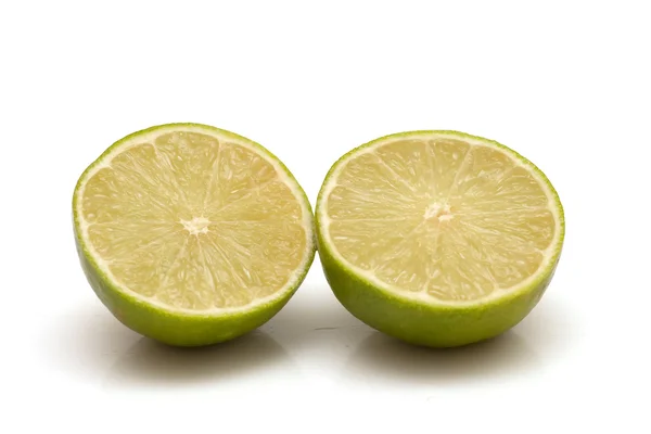 Lime cut into sections — Stock Photo, Image