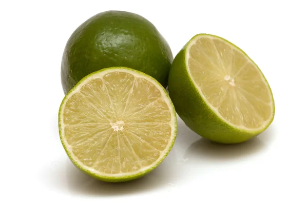 Lime cut into sections — Stock Photo, Image