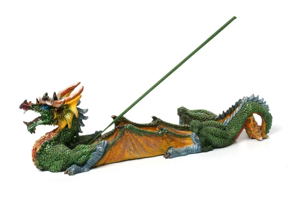 stock image Dragon figurine for incense sticks