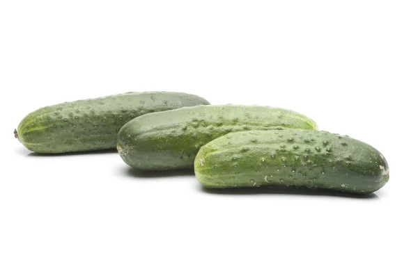 Drie komkommers — Stockfoto