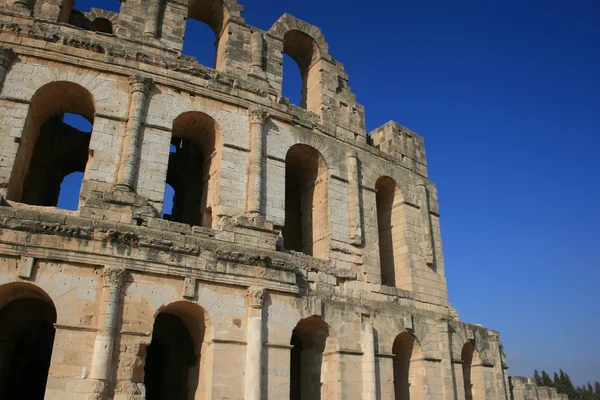 stock image Coliseum in El Djem - Tunisia