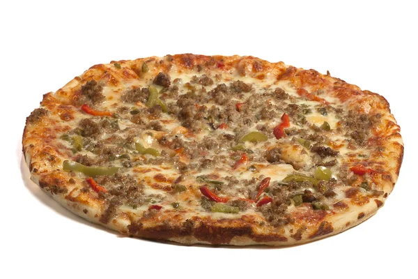 Pizza picante con carne picada — Foto de Stock