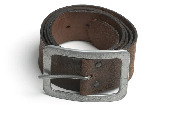 Cinturão de couro marrom — Fotografia de Stock