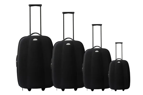 Zestaw walizka lub wózek — Zdjęcie stockowe