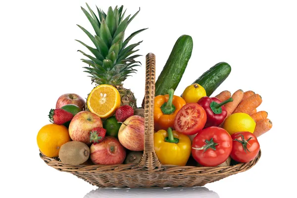 水果和蔬菜组成 — 图库照片