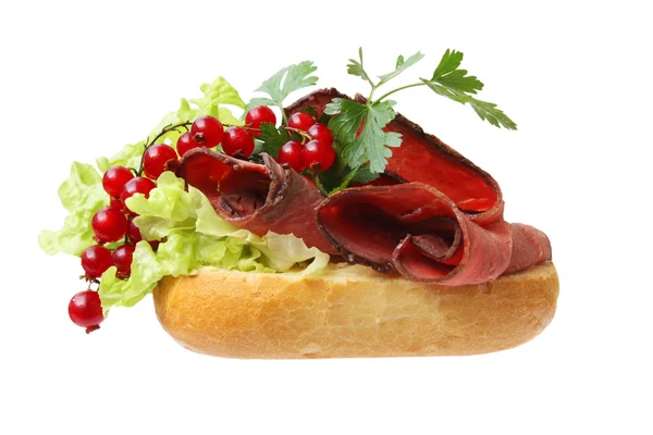 Sandwich mit Roastbeef — Stockfoto