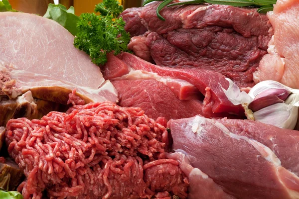 Fond de viande fraîche crue Images De Stock Libres De Droits