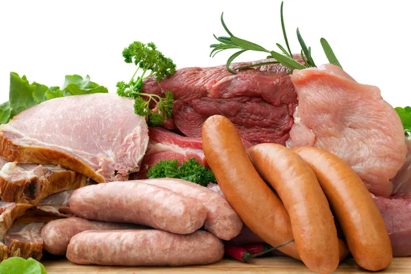 Carnicero Carne fresca Fotos de stock