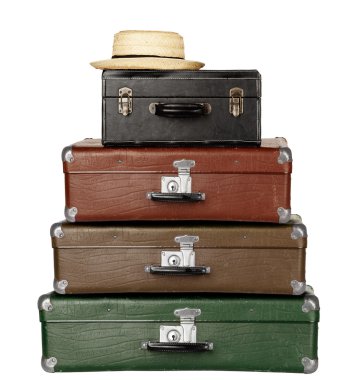 Four Suitcases clipart