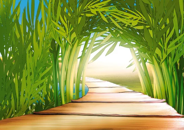 Bambusowy gaj — Zdjęcie stockowe