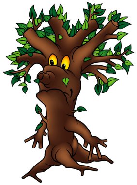 Spreading Green Tree clipart