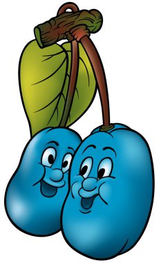 Plums clipart