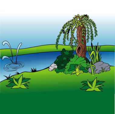 Willow and Streamlet clipart