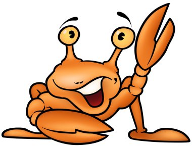 Happy Crab clipart