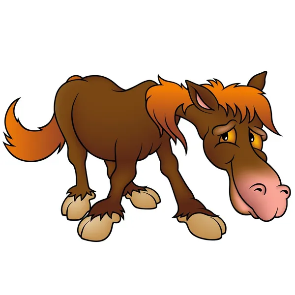 棕色的马 — 图库矢量图片
