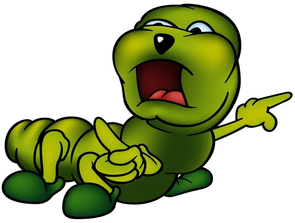 Πράσινο cutworm — Διανυσματικό Αρχείο
