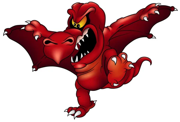 Червоний дракон — стоковий вектор
