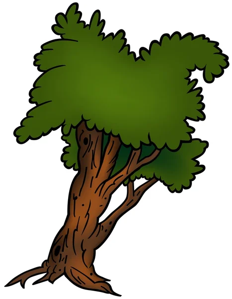 Grenig träd — Stock vektor