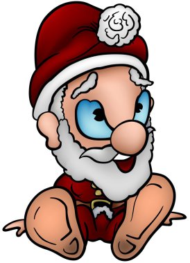 Noel Baba oturmuş