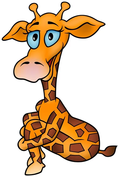 Stock vector Sitting Giraffe