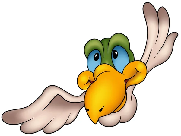 陽気な飛ぶ鳥 — ストックベクタ