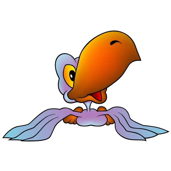 Fialová papoušek — Stockový vektor