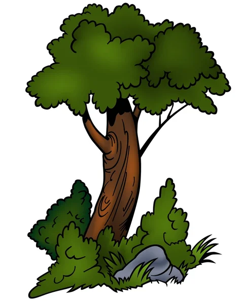 枝の多い木 — ストックベクタ