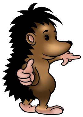 Clever Hedgehog clipart