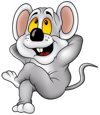 Relaxing Mouse clipart