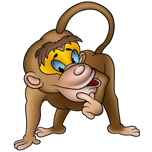 聪明的猴子 — 图库矢量图片