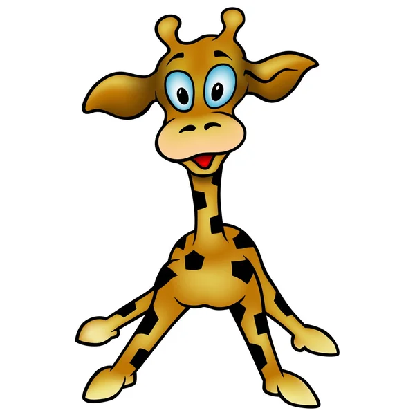 Fröhliche Giraffe — Stockvektor