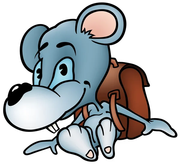 Mouse in School — Stock Vector