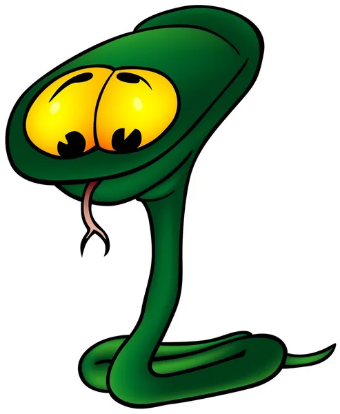 Зелений гарячекатаний змія — стоковий вектор