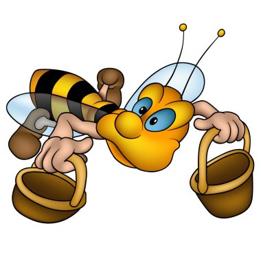 Flying Wasp clipart