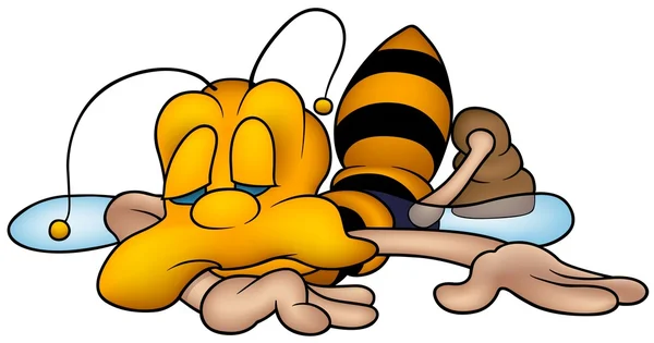 Slapende wasp — Stockvector
