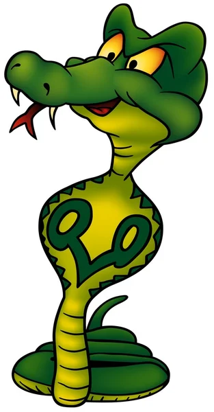 Yeşil Kobra — Stok Vektör