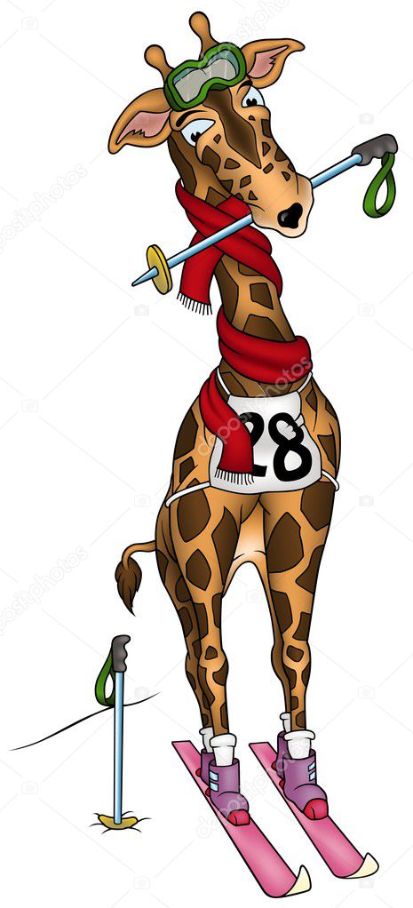 Giraffe Skier