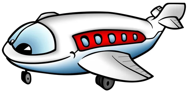 Fröhliches Flugzeug — Stockvektor