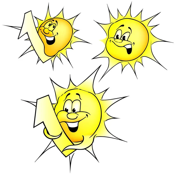 Sonnensammlung — Stockvektor